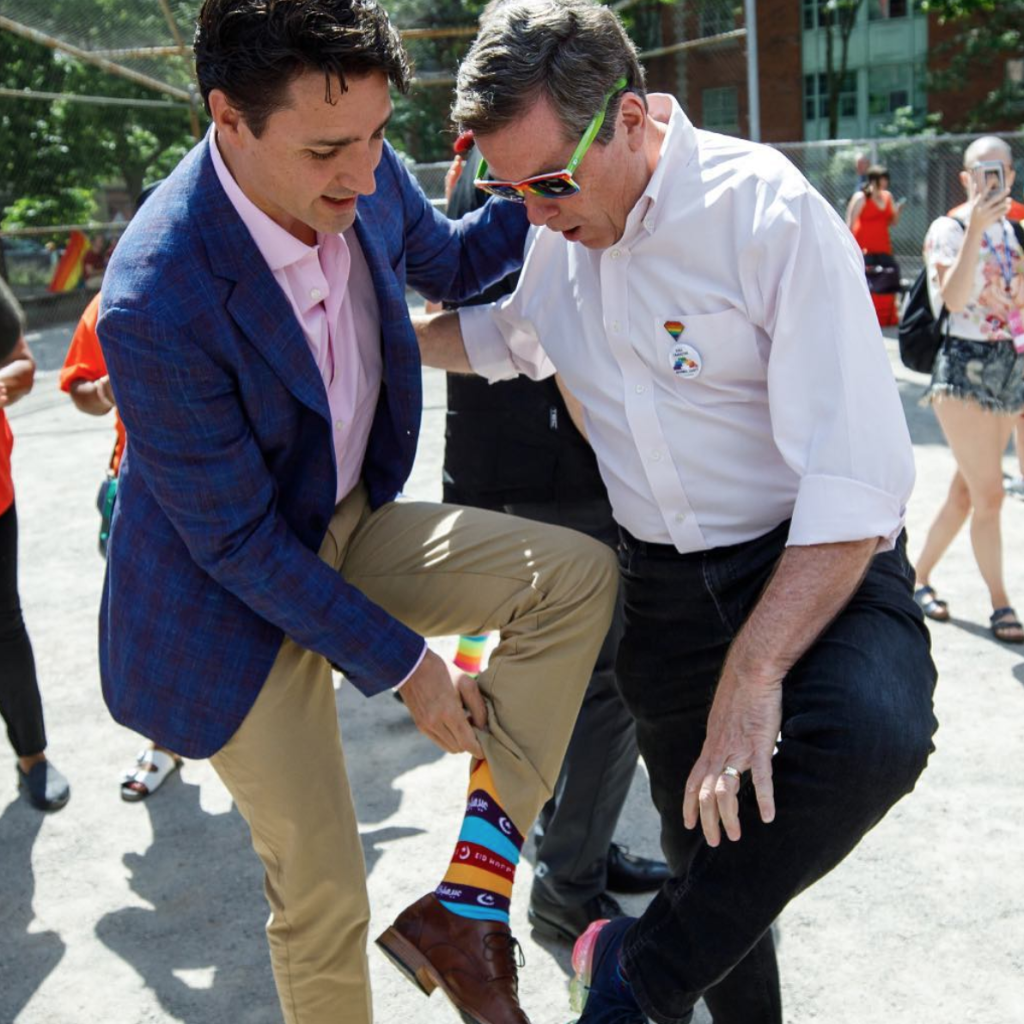 Halal Socks Happy Eid Socks worn by Justin Trudeau